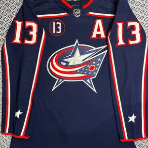 Johnny Gaudreau Adidas Columbus Blue Jackets Home Jersey Size: 42 A + #13