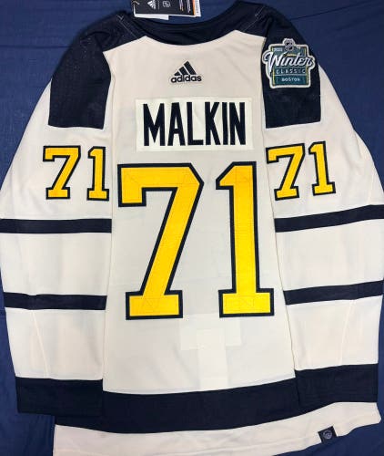 Evgeni Malkin Adidas Winter Classic Pittsburgh Penguins Jersey Size: 44 + Patch