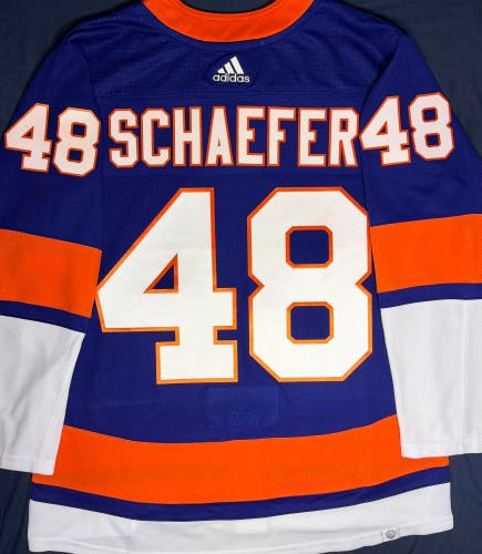 Matthew Schaefer New York Islanders Adidas Prime Green Home Jersey Size: 54
