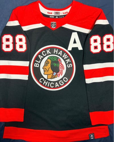Patrick Kane Chicago Blackhawks Adidas Reverse Retro 2.0 Jersey Size: 46 + A