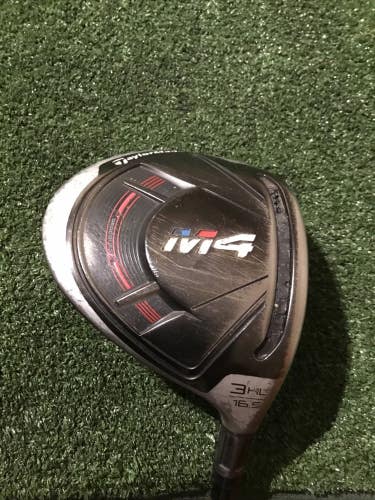 Taylormade M4 HL 16.5* 3 Wood Seniors Fujikura Atmos 5A FW Graphite Shaft (43)