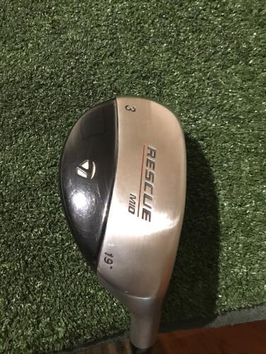 Taylormade Rescue Mid 19* 3 Hybrid Regular Light Metal Steel Shaft (39.5)