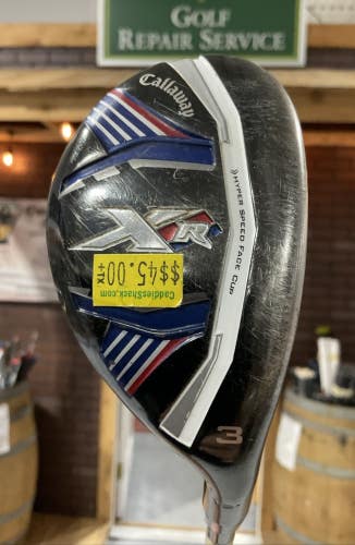 Callaway XR 19 #3 Hybrid 40.5" KUROKAGE Regular Flex Graphite Shaft RH USED