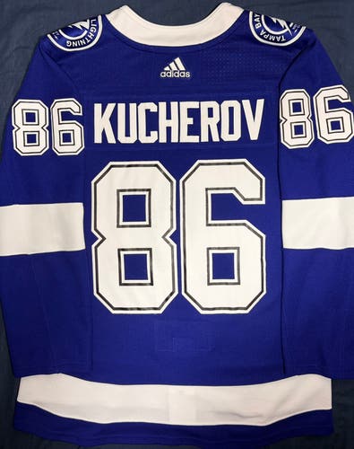 Nikita Kucherov Tampa Bay Lightning Adidas Climalite Home Jersey Size: 50 + A