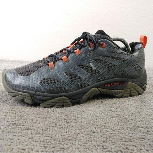 Merrell Moab Edge 2 Mens Size 10 Wide Width Trail Hiking Sneakers Gray Green