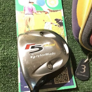 Taylormade Left Handed R5 Dual Type FW 3 Wood Stiff M.A.S.2 55g Graphite 42.75