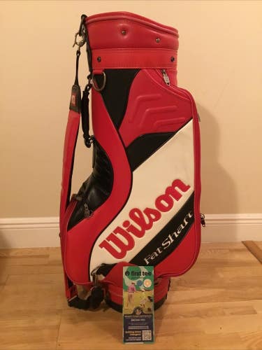 Wilson FatShaft Staff Cart Golf Bag with 6-way Dividers & Rain Cover *VGC*