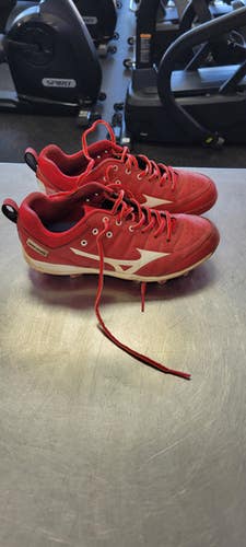 Used Mizuno 8.5 BB/SB Cleats Red Senior 8.5 11497-S000155045
