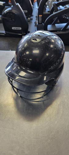 Used HELMET Batting Helmet w/Mask Black One Size 11497-S000155043