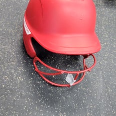 Used Easton ELITE L/XL W MASK Batting Helmet w/Mask Red L/XL 11497-S000155041