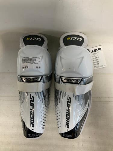 Used Bauer SUPREME S170 Junior Shin Guards White 8" 11823-S000037080