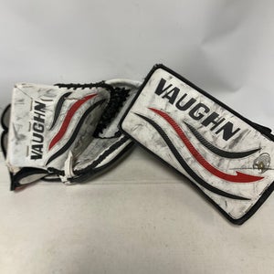 Used VAUGHN VELOCITY 7480 SET Inter Goalie Blocker White/Black/Red 11823-S000037072