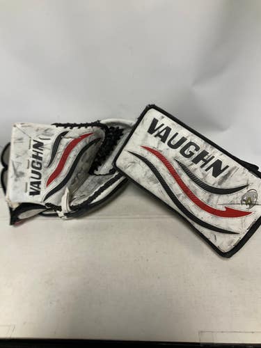Used VAUGHN VELOCITY 7480 SET Inter Goalie Blocker White/Black/Red 11823-S000037072