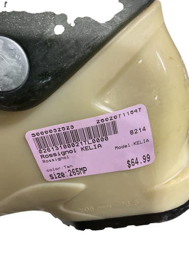 Used Rossignol KELIA Mens DH Ski Boot Tan 265 MP - M08.5 - W09.5 11847-S000032523