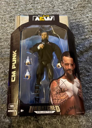 CM Punk AEW Unmatched Series 4 #25 Action Figure New in Box