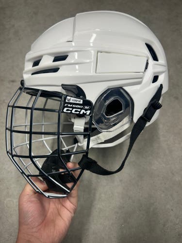 Medium Team USA Olympics CCM TACKS X COMBO Helmet Pro Stock (New) white