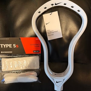 NIKE L4 LACROSSE HEAD with STRINGKING 5s complete MESH kit valued at $39.99!!