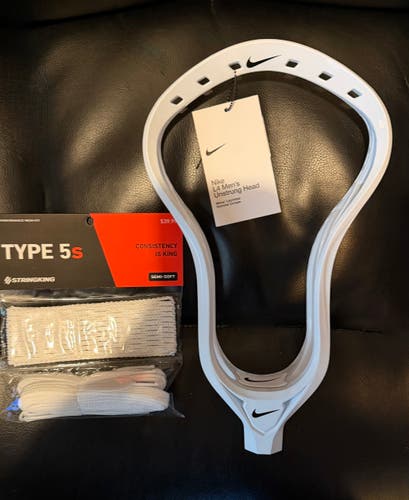 Nike L4 Lacrosse Head with STRINGKING 5s complete MESH kit valued at $39.99!!