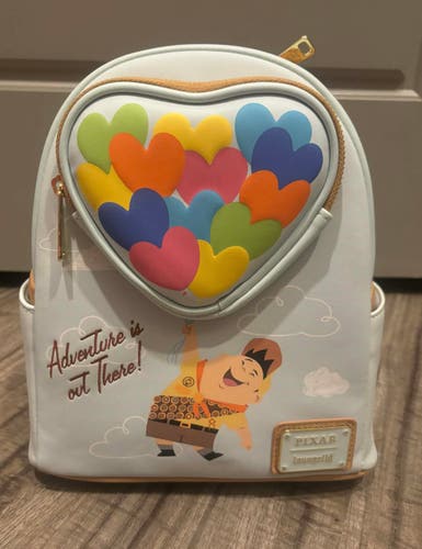 Disney Pixar Up Russell Heart Balloons Loungefly Backpack New with Tags