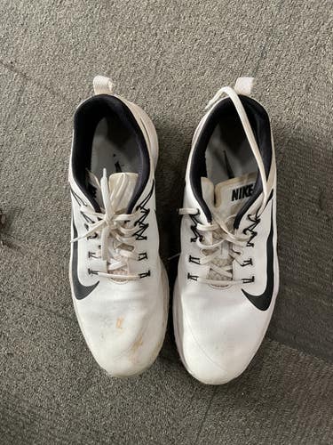Used Nike LUNARLON Mens Golf Shoes White Senior 11.5 11614-S000228188