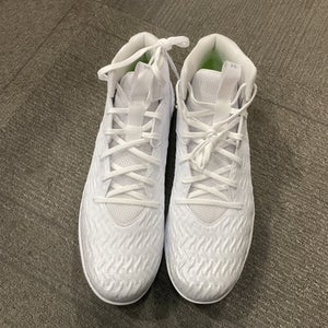 Used Under Armour SPOTLIGHT MID Adult FB Cleats White Senior 13.5 11614-S000229739