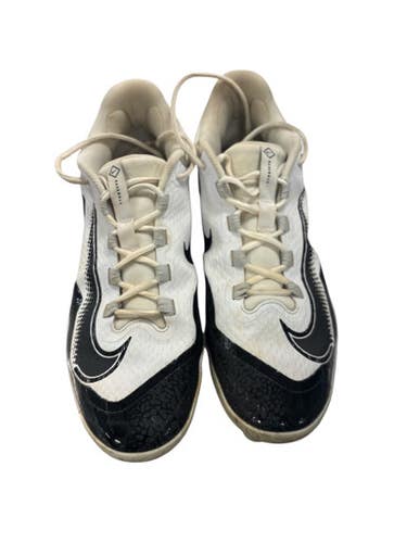 Used Nike WHI/BLA CLEATS BB/SB Cleats White Youth 13.0 11850-S000023182