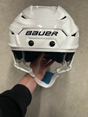 Medium/Large Team USA Bauer HyperLite Helmet Pro Stock