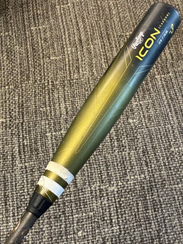 2023 Rawlings Icon Composite Bat BBCOR Certified (-3) Composite 31 oz 34" (Used)