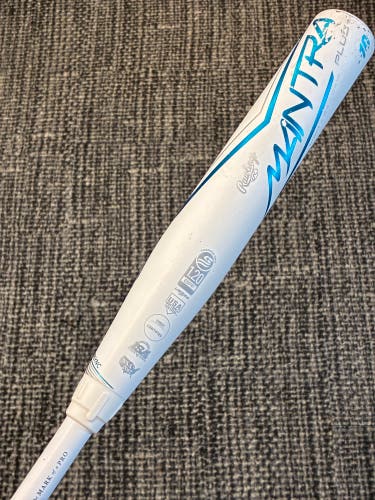 White 2023 Rawlings Mantra Composite Bat (-10) Composite 20 oz 30" (Used)