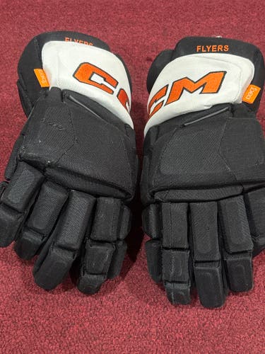 Philadelphia Flyers CCM HGPJSPP Gloves 14" Pro Stock Item#LHG39