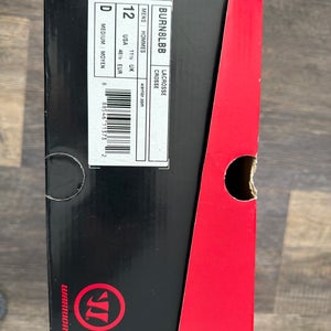 Black Men's Size M 12.0 (W 13.0) Adult Warrior Burn 8.0 Mid Top (New)