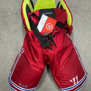 Senior Small Warrior Alpha Pro New York Rangers Hockey Pants (New) Pro Stock