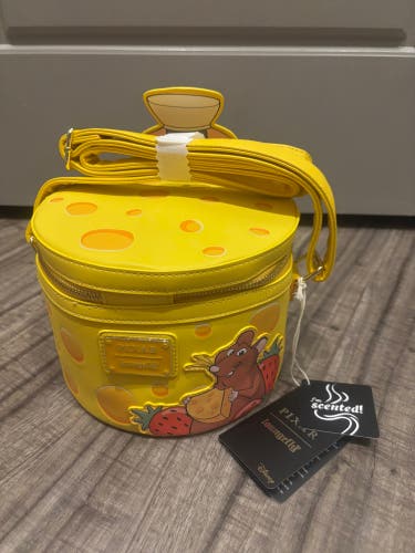 Disney Pixar Ratatouille Remy Cheese Wheel Loungefly Crossbody Bag New with Tags