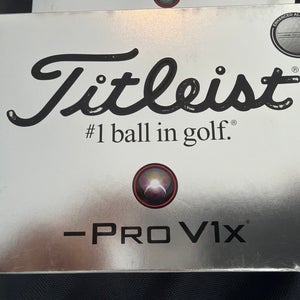 Titleist Pro V1x Balls (New) Left Dash enhanced alignment