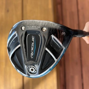 Men's 2018 Callaway Rogue Sub Zero Right Handed Fairway Wood Stiff Flex 3 Wood (Used)