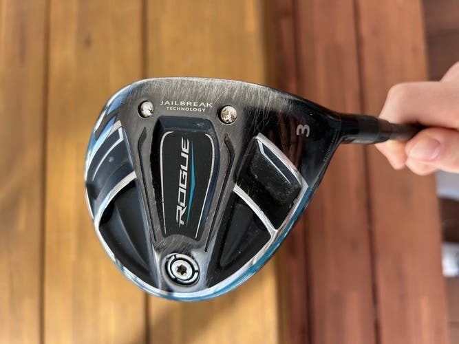 Men's 2018 Callaway Rogue Sub Zero Right Handed Fairway Wood Stiff Flex 3 Wood (Used)
