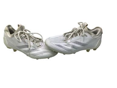 Used Adidas ADIZERO Adult FB Cleats White Senior 10 11347-S000262813
