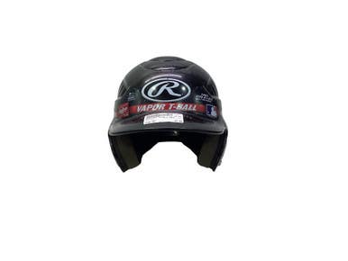 Used Rawlings VAPOR T BALL Batting Helmet No Mask Black XS 11347-S000262803