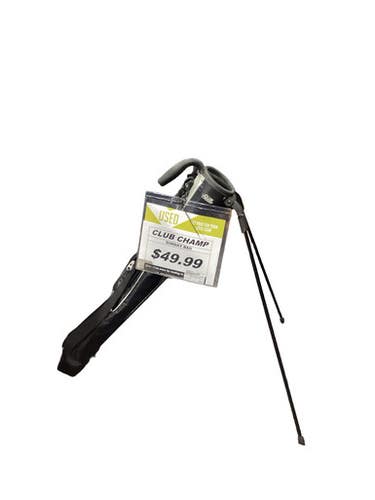 Used CLUB CHAMP SUNDAY BAG Mens Stand Bag Black 11347-S000262794
