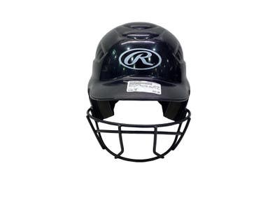 Used Rawlings BATTING HELMET W MASK Batting Helmet w/Mask Black SM 11347-S000262789