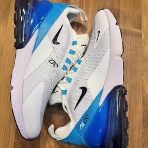 White Men's Size M 9.5 (W 10.5) Adult Nike Air Max 270 Shoes (New)