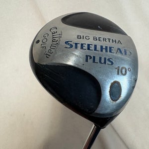 Men's Callaway Big Bertha SteelHead Plus Right Handed Driver Regular Flex 10 Loft (Used)