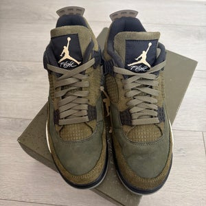 Green Men's Size M 9.0 (W 10.0) Adult Air Jordan Jordan 4 Shoes (Used)