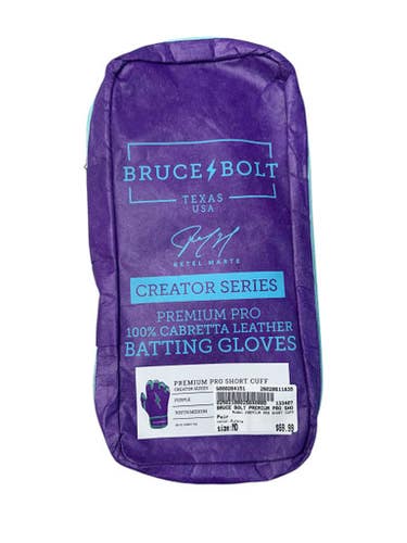 New PREMIUM PRO SHORT CUFF BB/SB Batting Gloves Purple MD 11835-S000204151