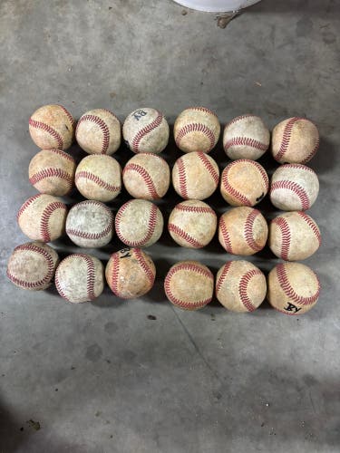 Real Leather Baseballs 24 Pack (2 Dozen) (Used)