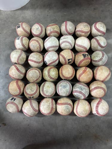 Real Leather Baseballs 36 Pack (3 Dozen) (Used)