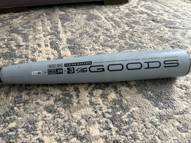 2024 DeMarini The Goods Hybrid BBCOR Certified Bat (-3) 30 oz 33" (Used)