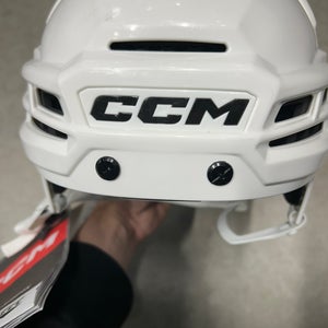 Medium Team USA Olympics CCM TACKS X Helmet Pro Stock (New) White
