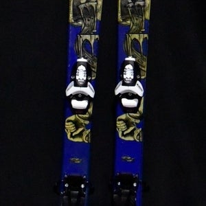 K2 JUVY TWIN TIP SKIS SIZE 129 CM WITH NEW LOOK BINDINGS