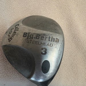 Callaway Big Bertha Steelhead Right Handed Fairway Wood Regular Flex 3 Wood (Used)